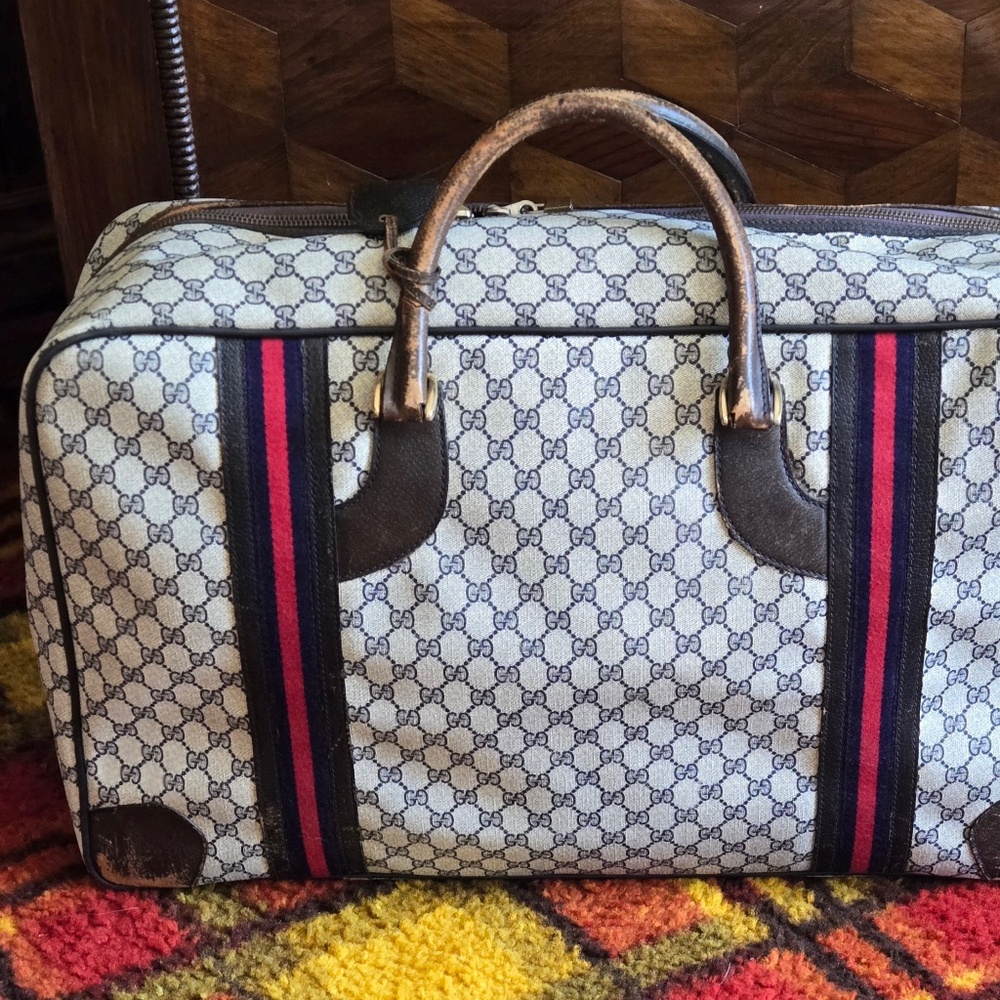 ✨ Gucci Vintage Monogram Canvas Travel Bag - One Owner -  1980's ✨